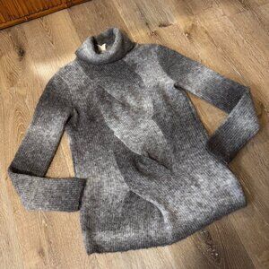 Y2K Vintage Bird by Juicy Couture Alpaca Wool CableKnit Turtleneck Size‎ Petite